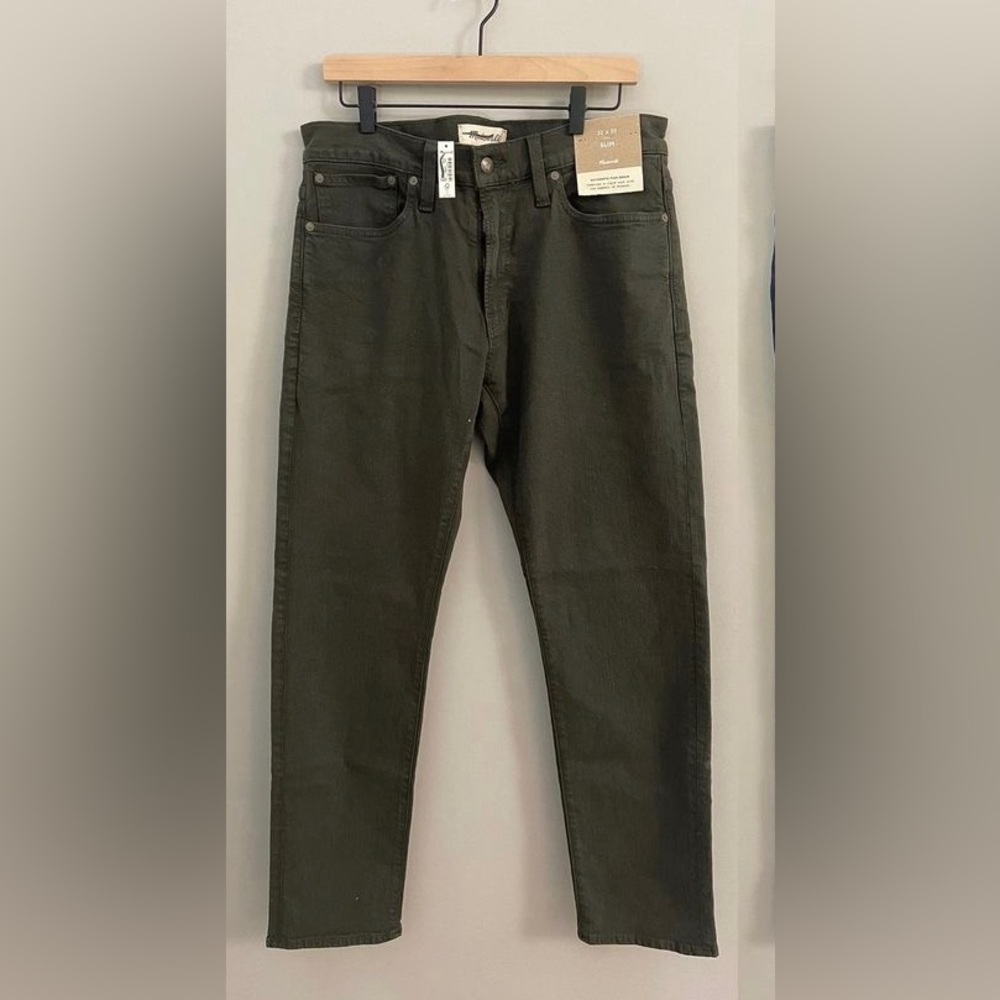 NWT Madewell Mens Garment-Dyed Slim Jeans, size 32/30, NG305 - Picture 4 of 8